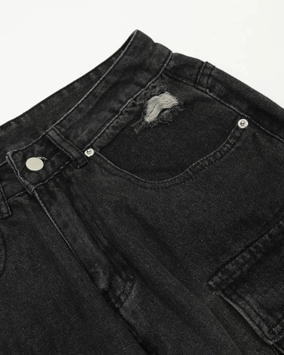 Multi Pockets Cargo Wide Leg Jeans | LCDEGO Streetwear