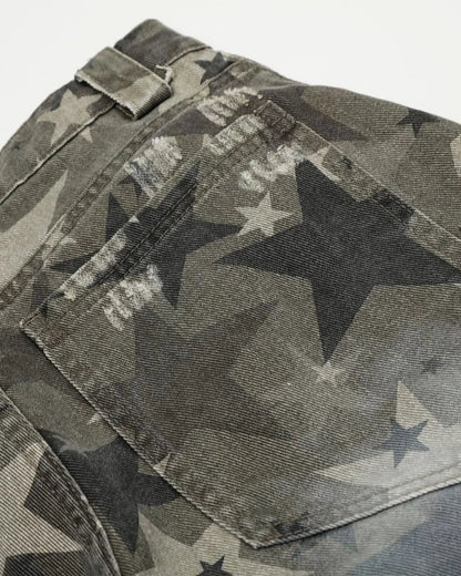 Full Printing Star Camo Baggy Jeans | LCDEGO Streetwear