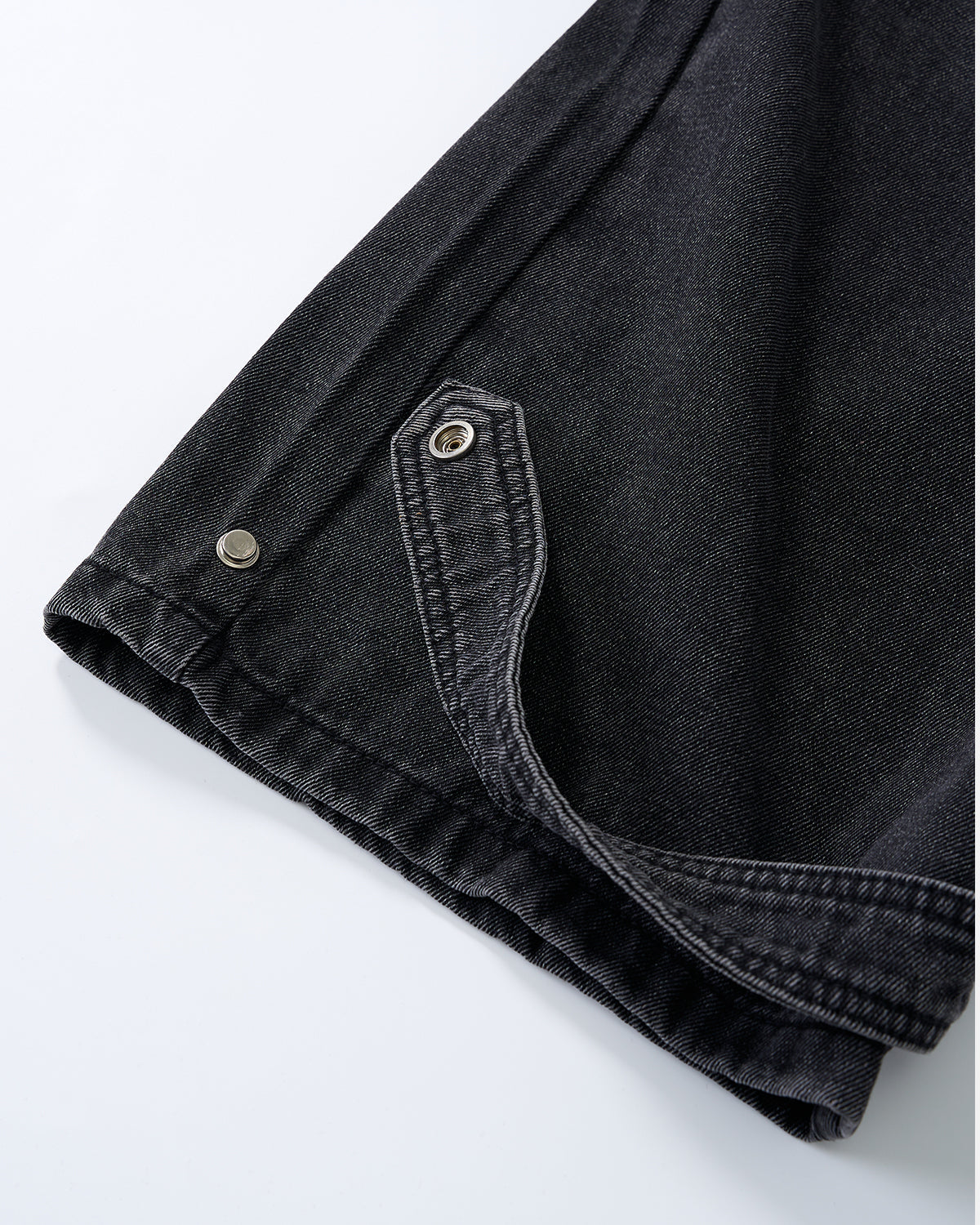 Whiskered Rhinestone Baggy Denim Jeans | LCDEGO Streetwear