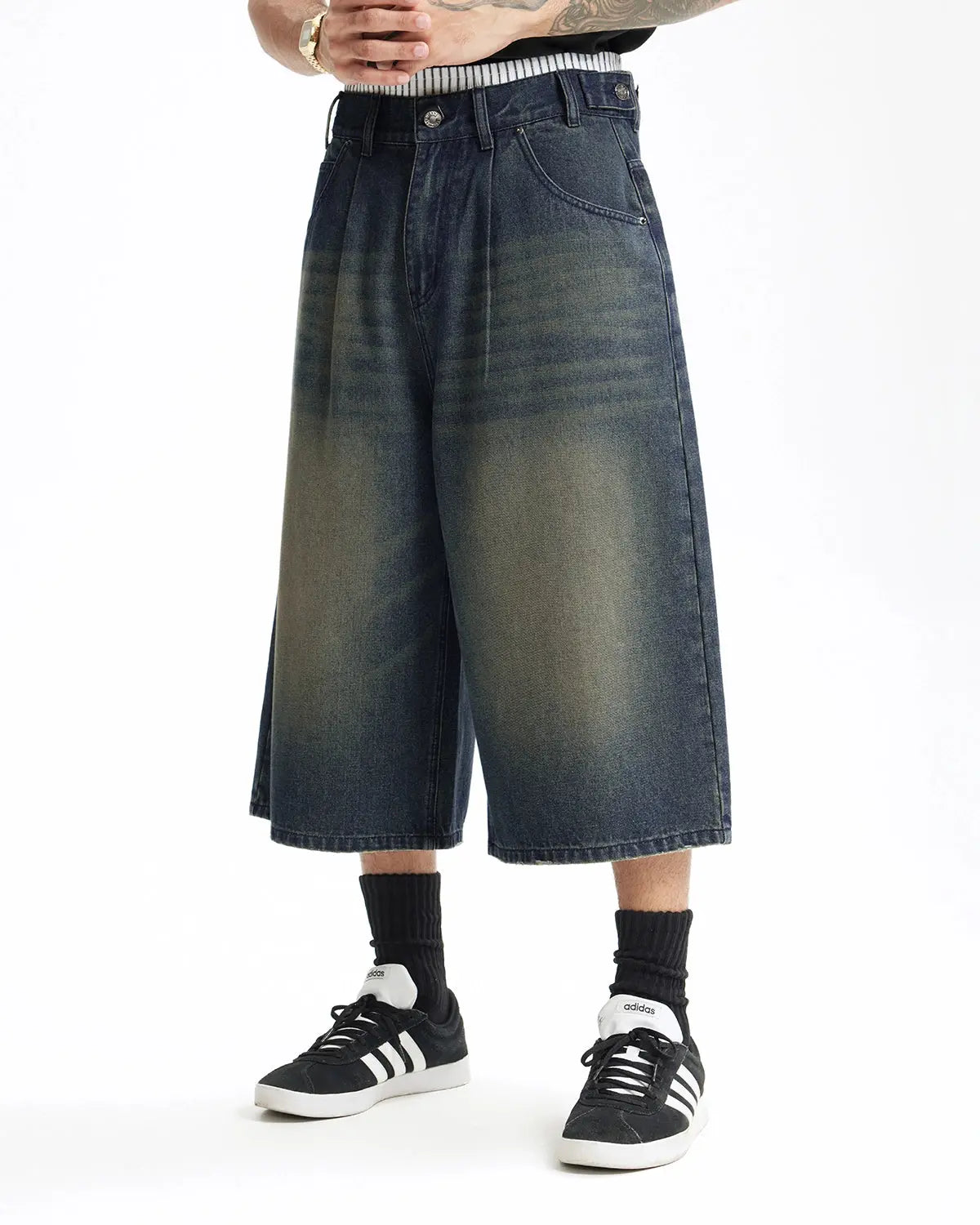 Double Waist Baggy Jorts | LCDEGO Streetwear