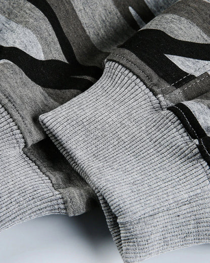 Cropped Camouflage Zip Up Hoodie | LCDEGO Streetwear