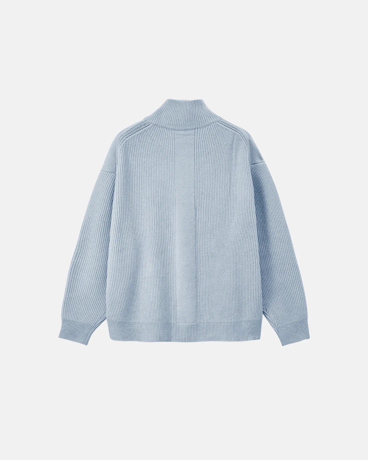 Quarter Zip Up Mock Neck Sweaters | LCDEGO Streetwear