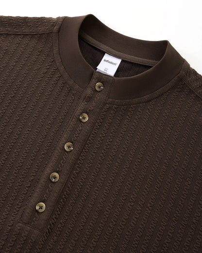 Old Money Style Henley Long Sleeve Tees | LCDEGO Streetwear