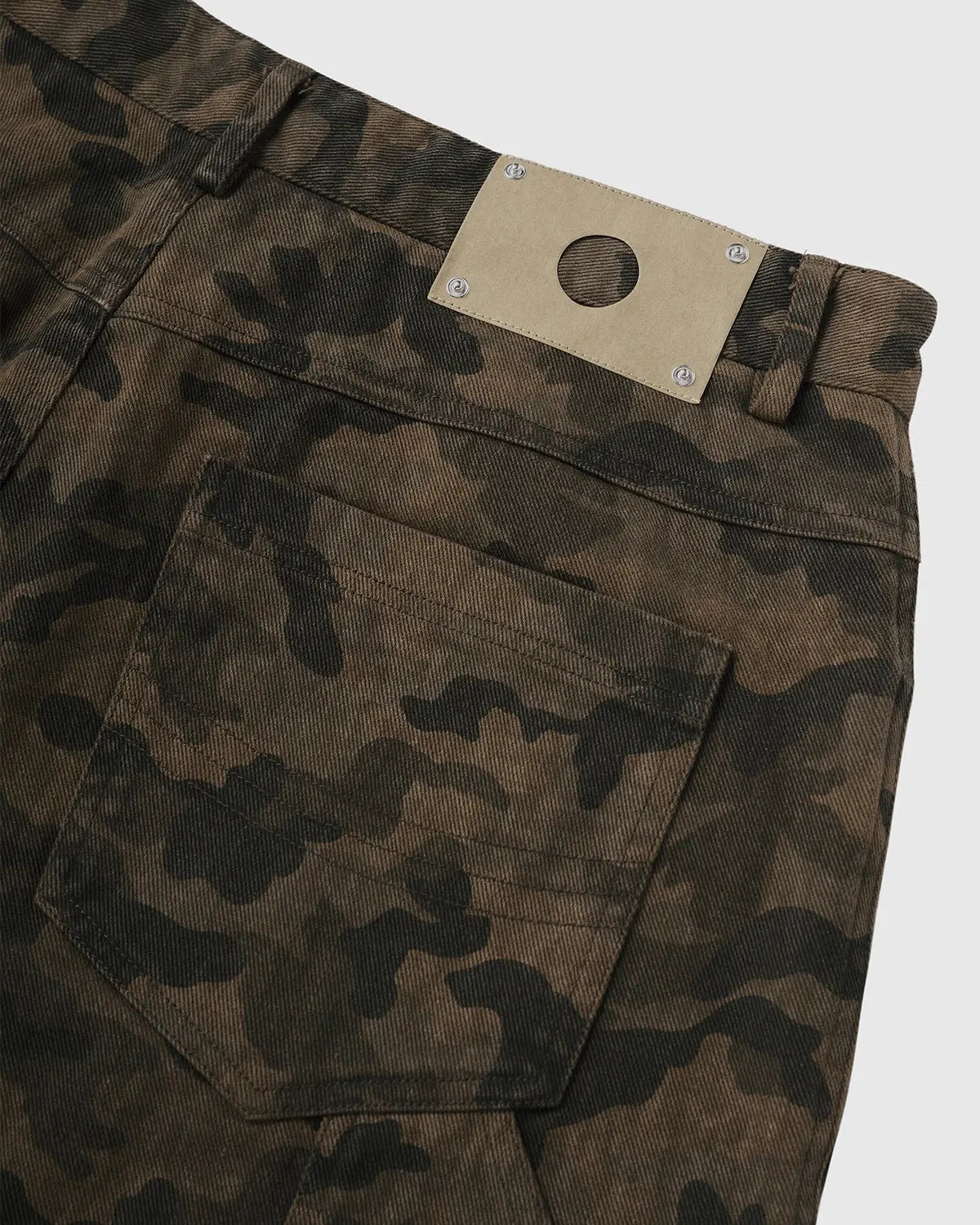 Camo Ripped Cargo Pants | LCDEGO Streetwear