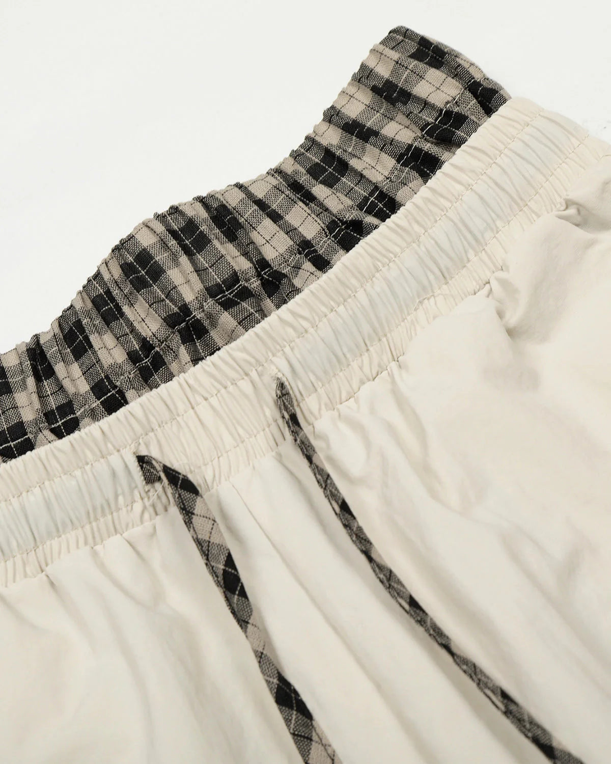 Plaid Double Waist Baggy Track Pants | LCDEGO Streetwear