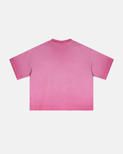 Monkey Washed Dyed Fade Boxy T-Shirt | LCDEGO Streetwear