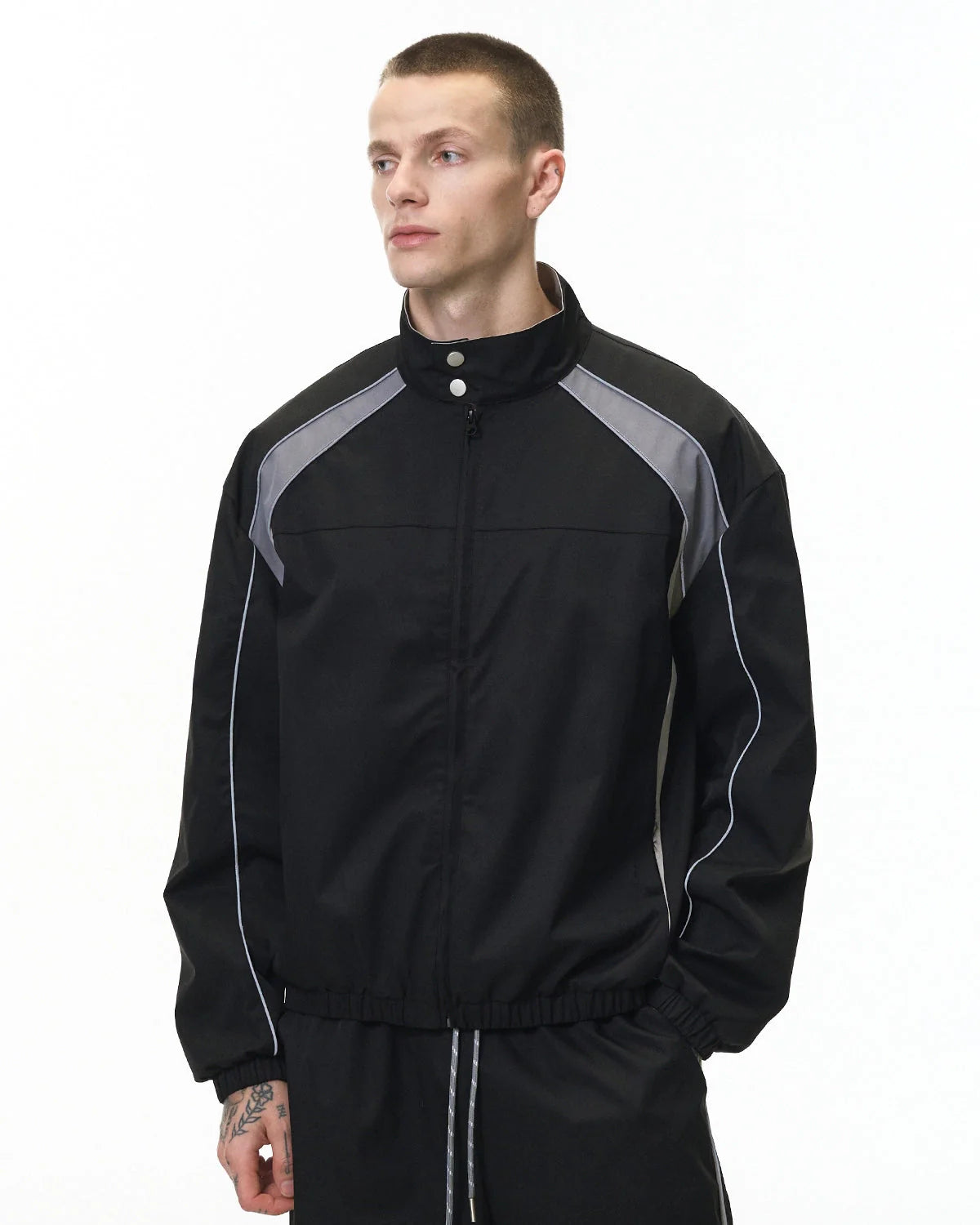 Reflective Windbreaker Track Jacket | LCDEGO Streetwear