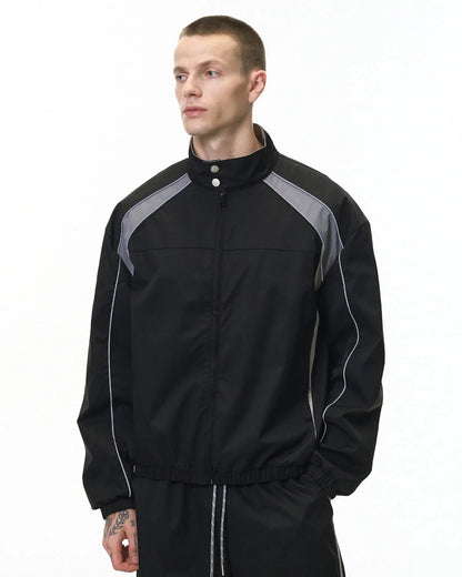 Reflective Windbreaker Track Jacket | LCDEGO Streetwear