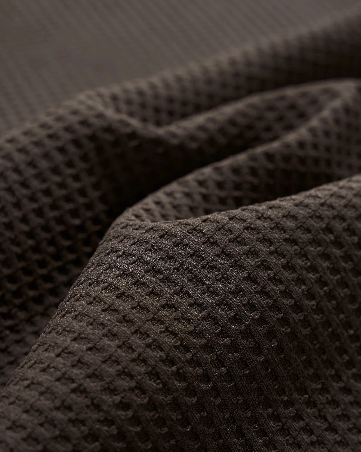 Waffle Long Sleeve Polo Shirts | LCDEGO Streetwear