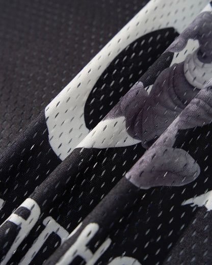 V-Neck Mesh Patchwork Jersey Tee | LCDEGO Streetwear