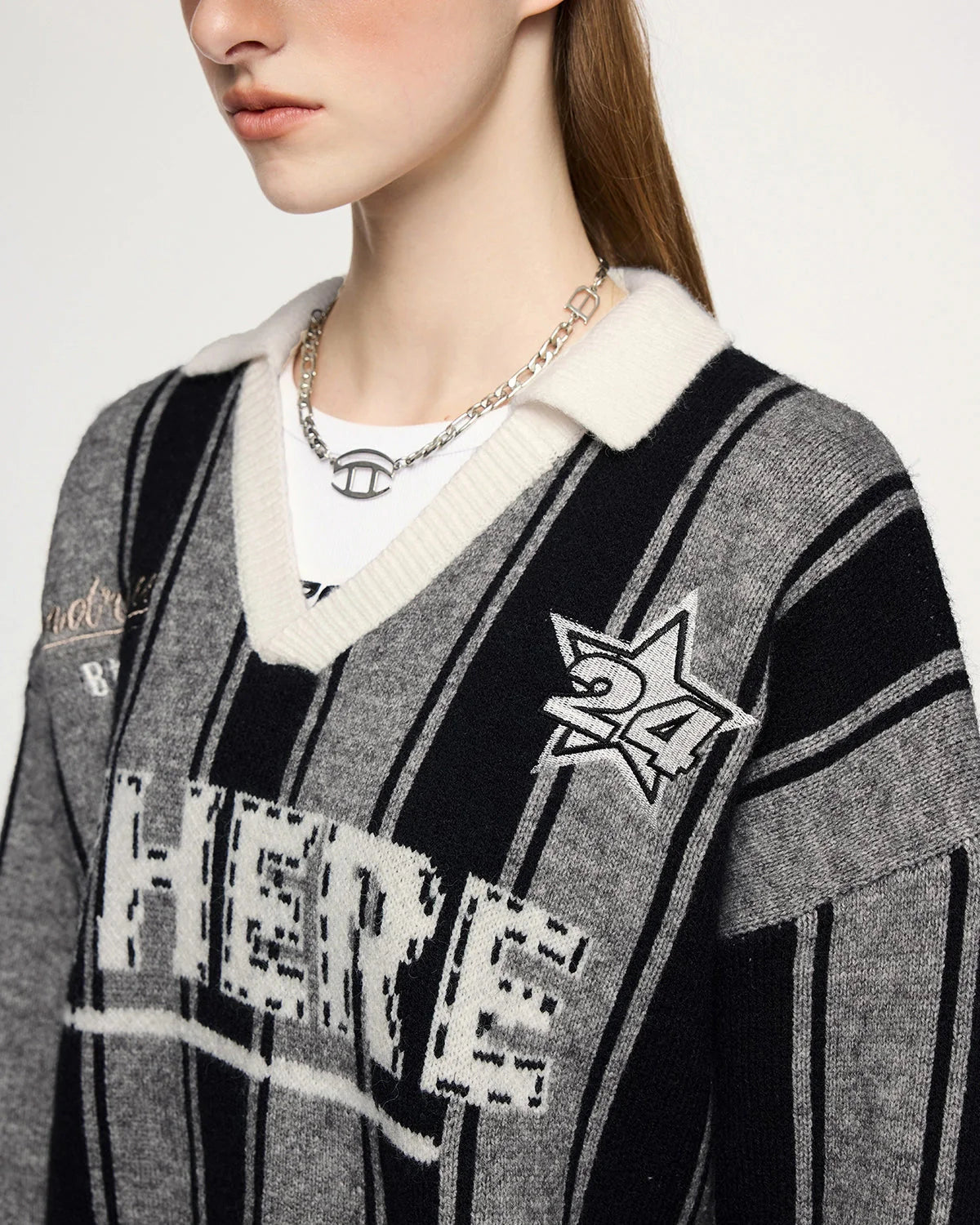 Retro Striped Jacquard Sweaters | LCDEGO Streetwear