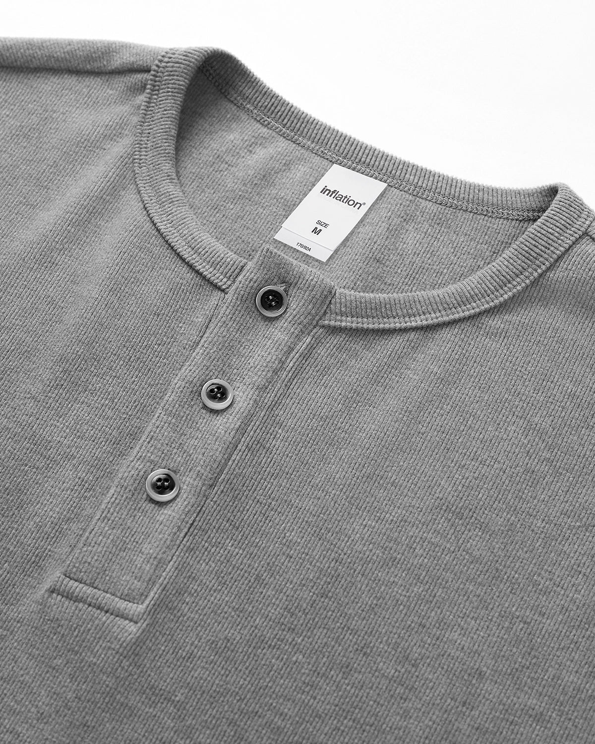 Henley Collar Long Sleeve Tees | LCDEGO Streetwear