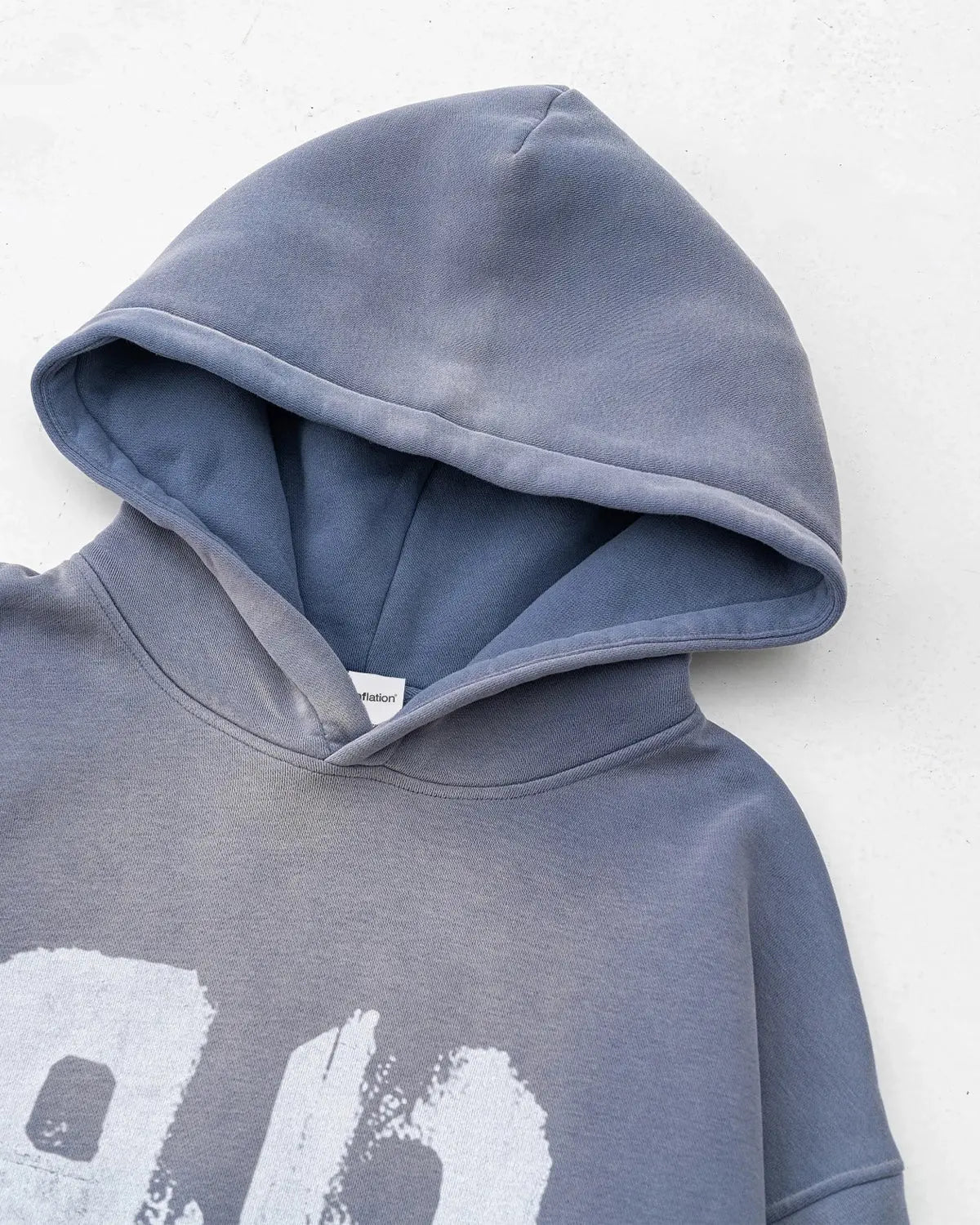 Graffiti Print Washed Fleece hoodie | LCDEGO Streetwear