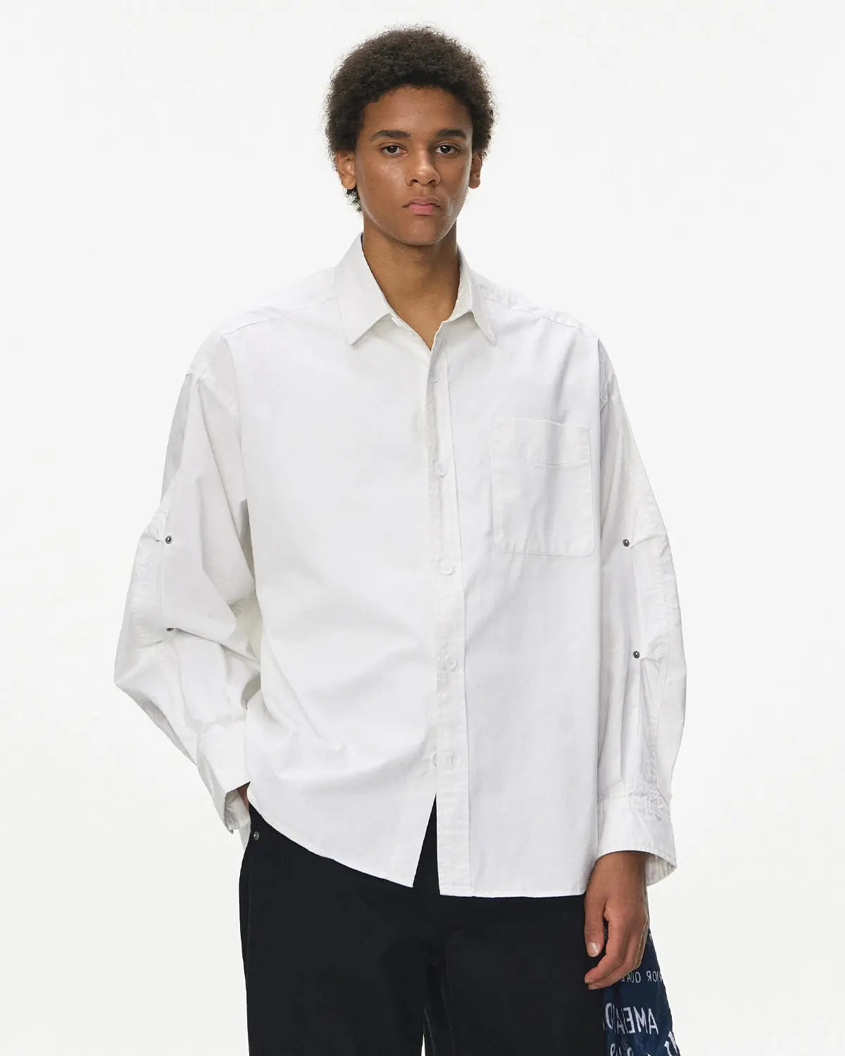 Acid Wash Cargo Shirt Jacket | LCDEGO Streetwear