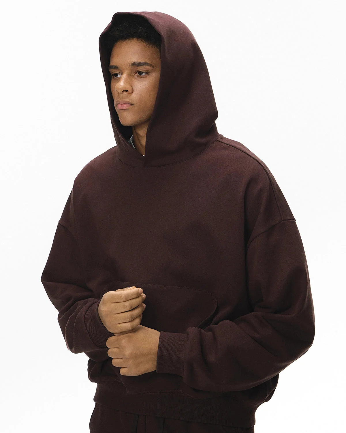 Blank Boxy Fit French Terry Hoodies | LCDEGO Streetwear