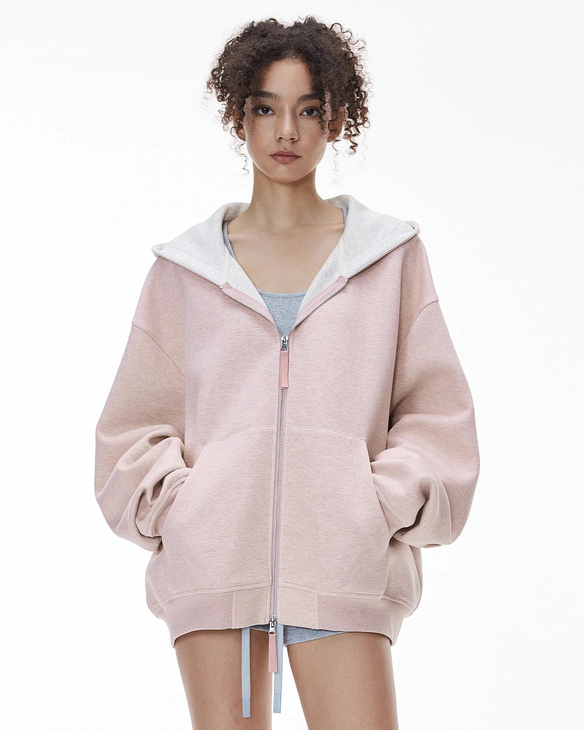 Contrast Color Liner Comfy Zip Up Hoodies | LCDEGO Streetwear