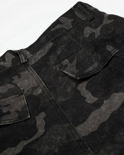 Dark Camo Cargo Shorts | LCDEGO Streetwear