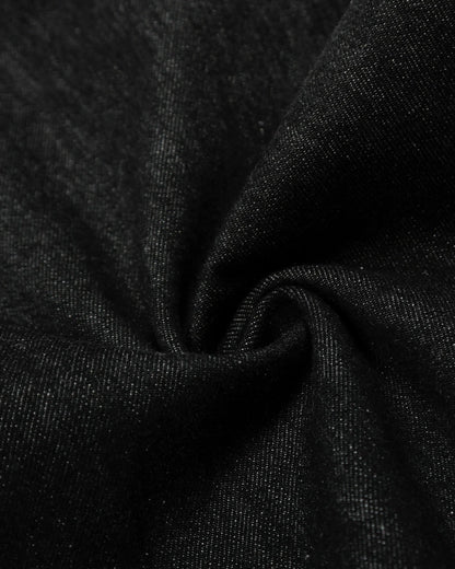 Pleated Raw Baggy Jeans | LCDEGO Streetwear
