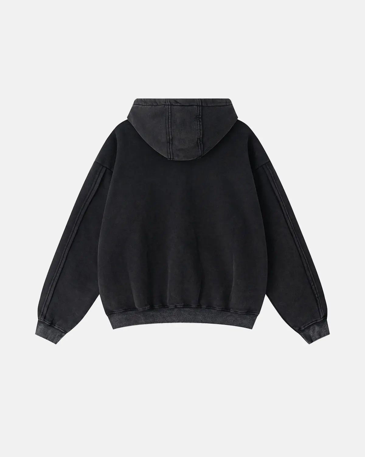 Acid Wash Double Zip Up Hoodies | LCDEGO Streetwear