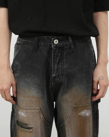 Vintage Ripped Baggy Jeans | LCDEGO Streetwear