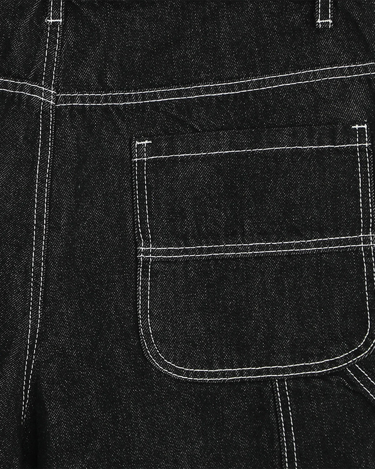 Contrast Stitching Raw Cargo Jorts | LCDEGO Streetwear