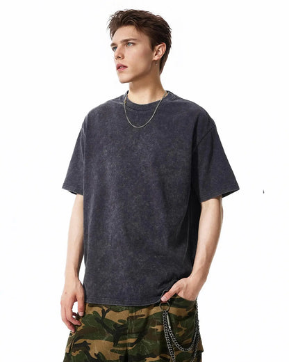 Snow Flakes Wash Tees | LCDEGO Streetwear
