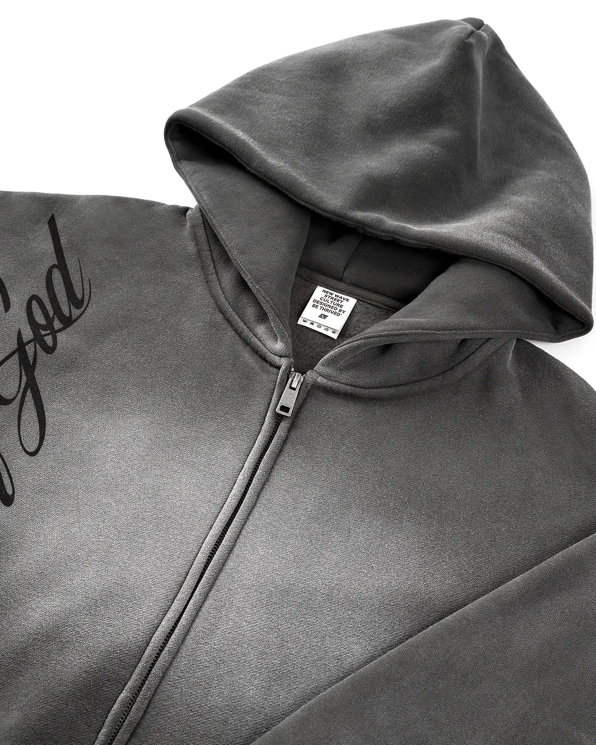 Acid Wash Zip Up Hoodies | LCDEGO Streetwear