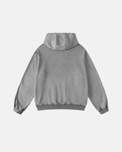 Acid Washed French Terry Hoodies | LCDEGO Streetwear