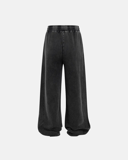 Acid Wash Stitching Straight Leg Sweatpant | LCDEGO Streetwear
