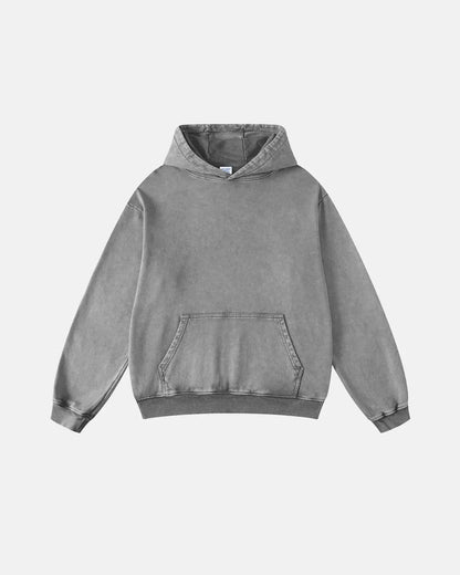 Acid Washed French Terry Hoodies | LCDEGO Streetwear