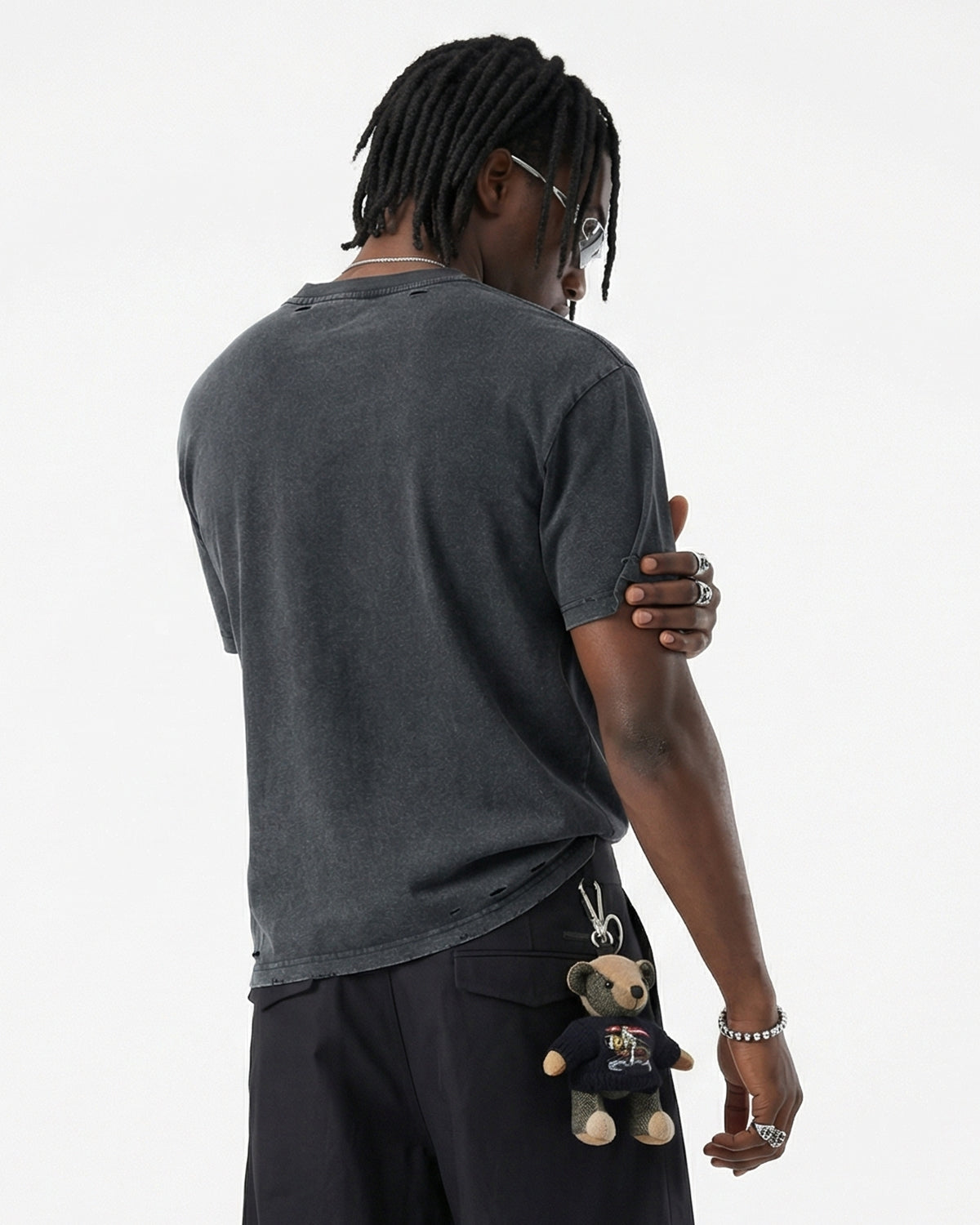 Ripped Distressed Washed Oversized T-Shirt | LCDEGO Streetwear
