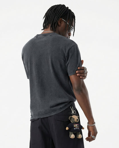 Ripped Distressed Washed Oversized T-Shirt | LCDEGO Streetwear