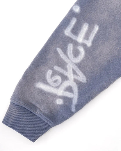 LCDEGO Graffiti Washed Zip Up Hoodies
