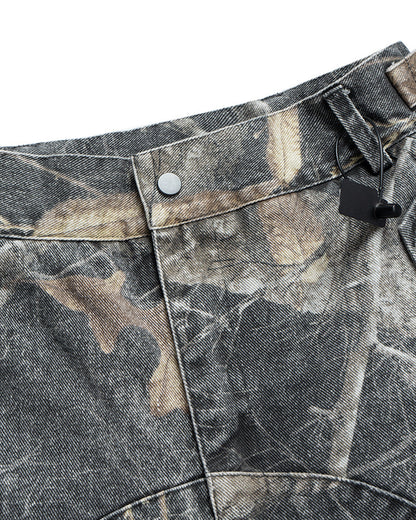 Realtree Camo Cargo Denim Shorts | LCDEGO Streetwear