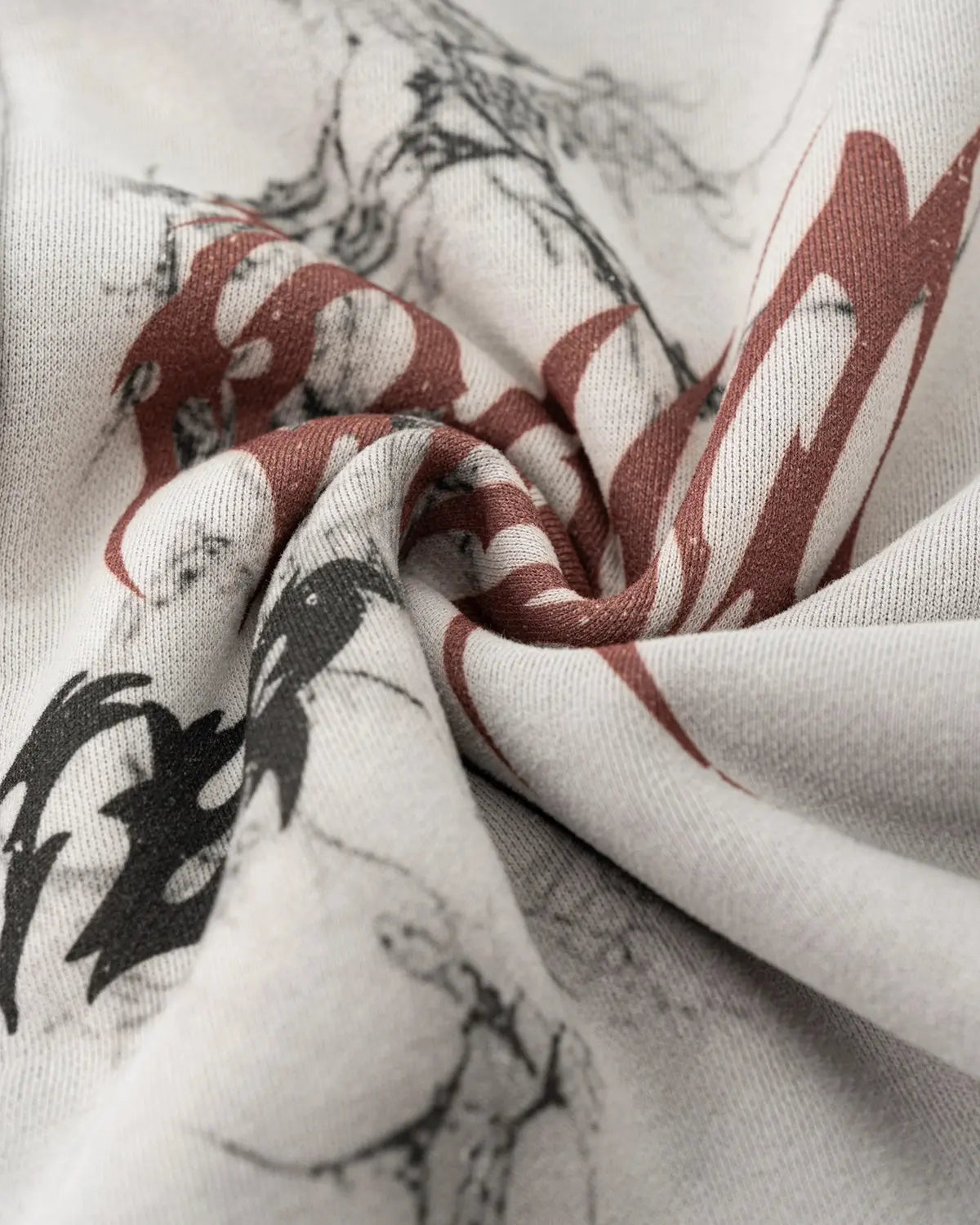 LCDEGO Washed Graphic Zip Up Hoodies