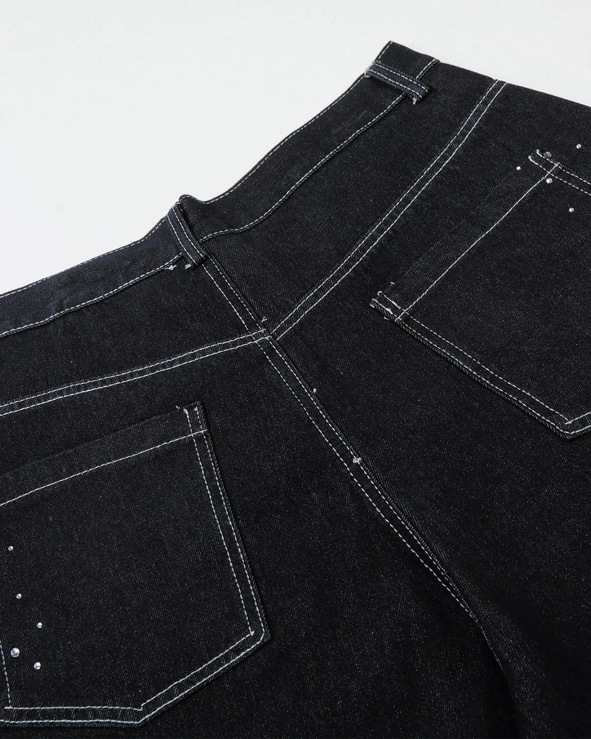 Star Rhinestone Denim Shorts | LCDEGO Streetwear