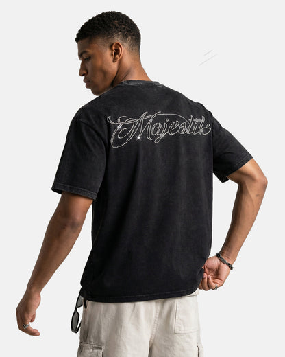 Vintage Rhinestone Graphic T-Shirt | LCDEGO Streetwear