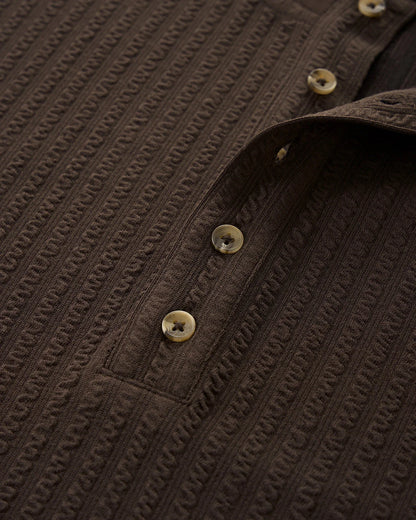 Old Money Style Henley Long Sleeve Tees | LCDEGO Streetwear