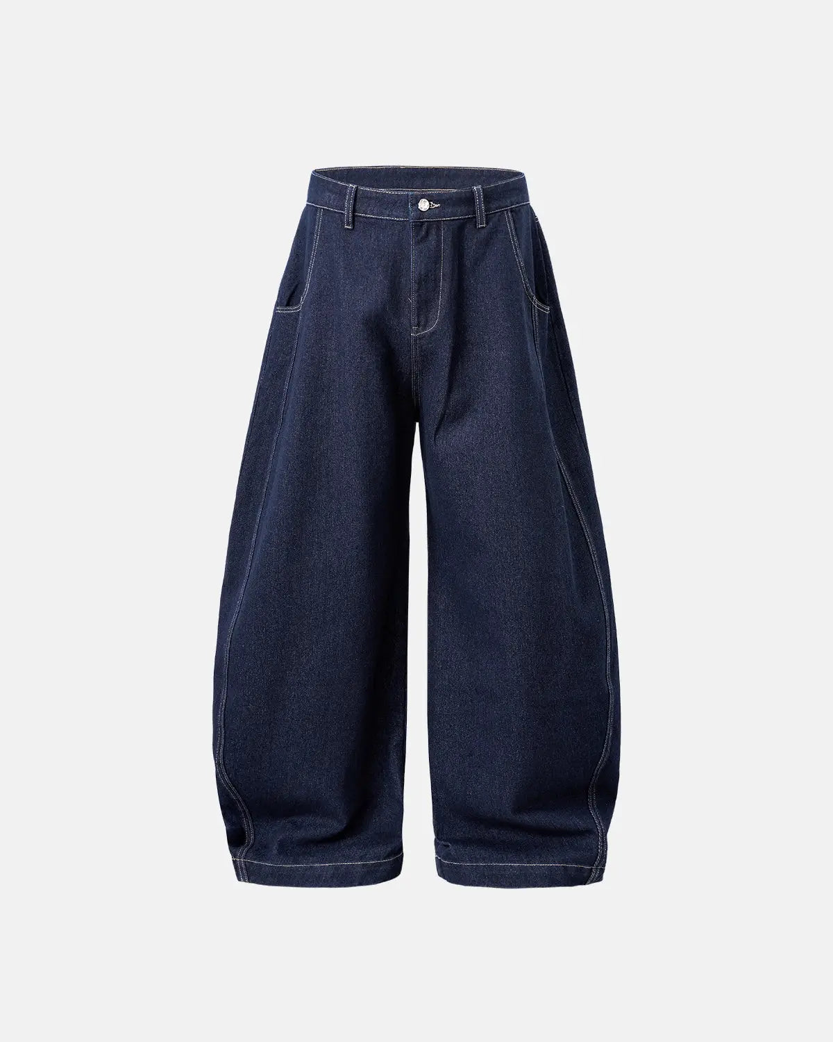 LCDEGO Washed Barrel Baggy Jeans
