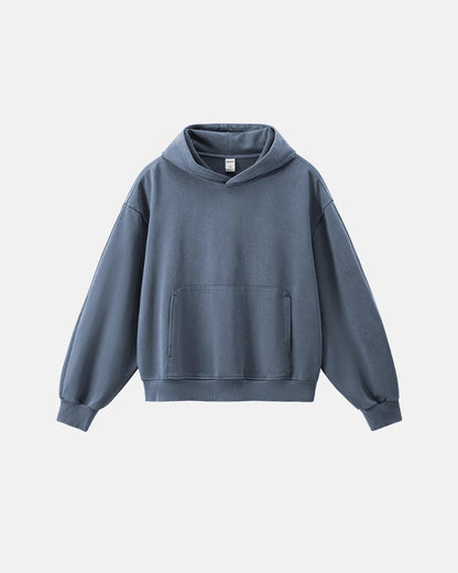 Garment Washed French Terry Hoodies | LCDEGO Streetwear