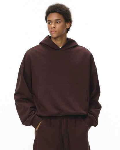 Blank Boxy Fit French Terry Hoodies | LCDEGO Streetwear
