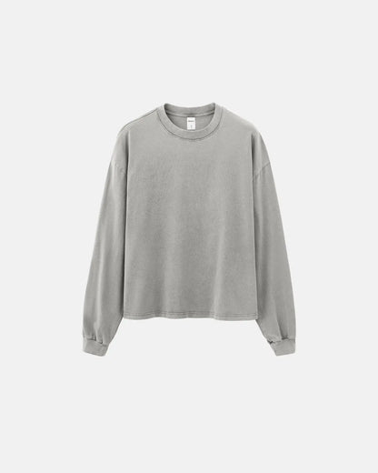 Distressed Washed Long Sleeve Tees | LCDEGO Streetwear