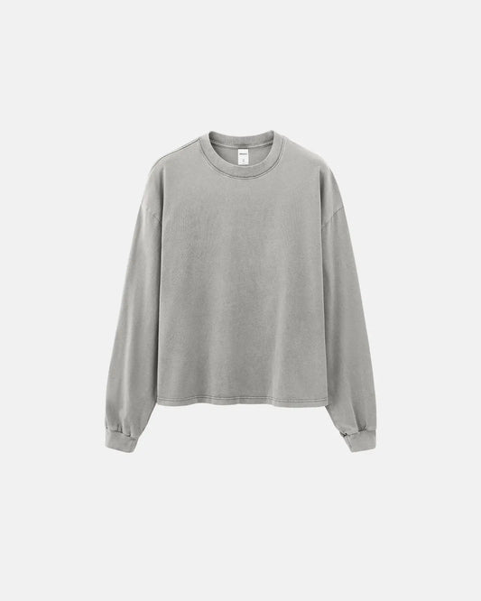 Distressed Washed Long Sleeve Tees | LCDEGO Streetwear