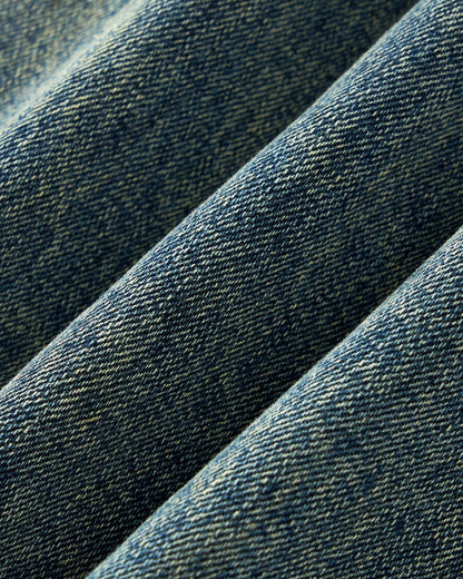 Acid Wash Beaded Studded Flared Baggy Jeans | LCDEGO Streetwear