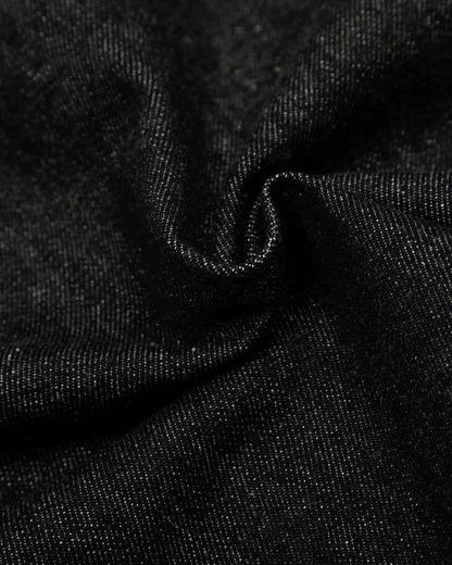 Black Multi Pockets Denim Jacket | LCDEGO Streetwear