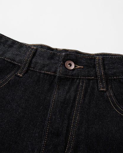 Raw Denim Longline Cargo Jorts | LCDEGO Streetwear