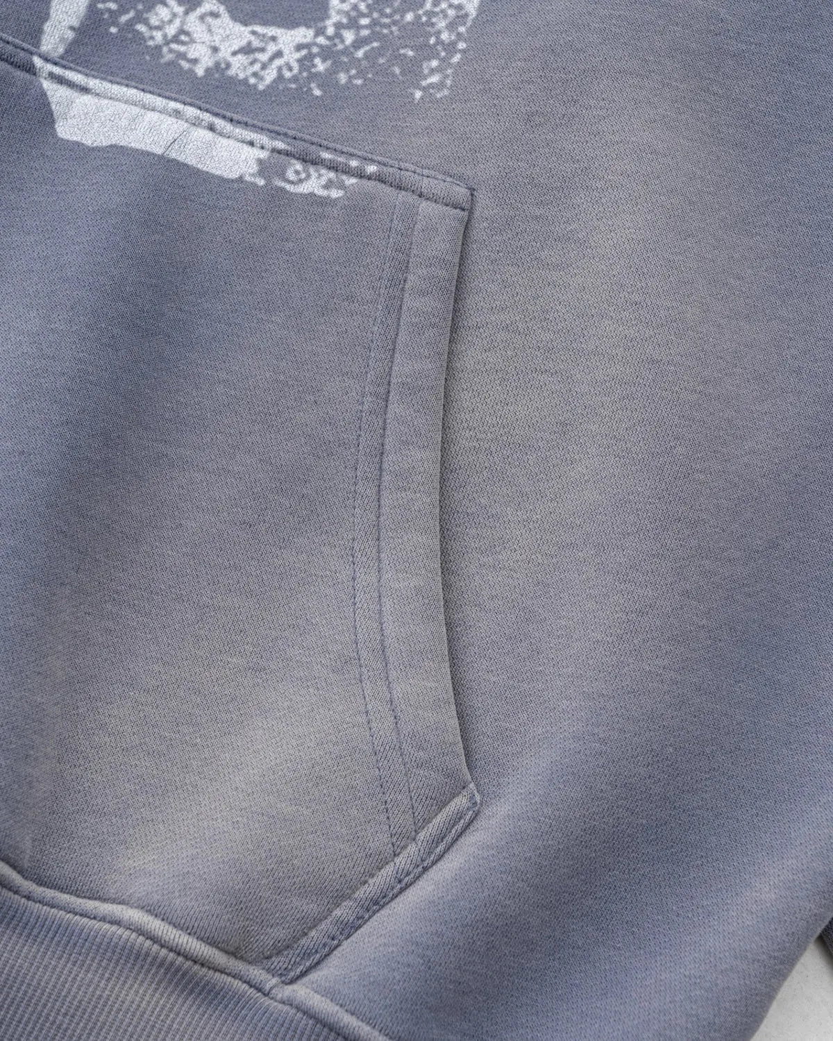 Graffiti Print Washed Fleece hoodie | LCDEGO Streetwear