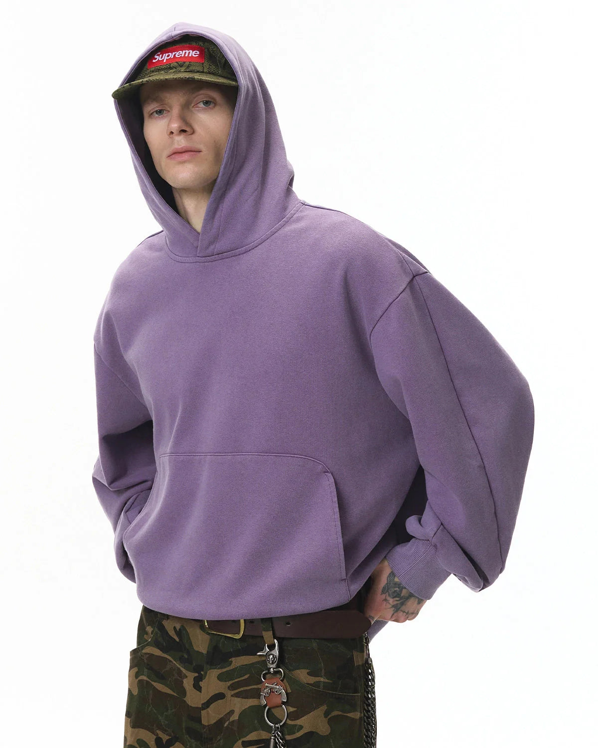 Garment Washed French Terry Hoodies | LCDEGO Streetwear