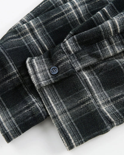Distressed Plaid Layered Long Sleeve Tees | LCDEGO Streetwear