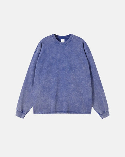 Acid Wash Batik Long Sleeve T-shirts | LCDEGO Streetwear